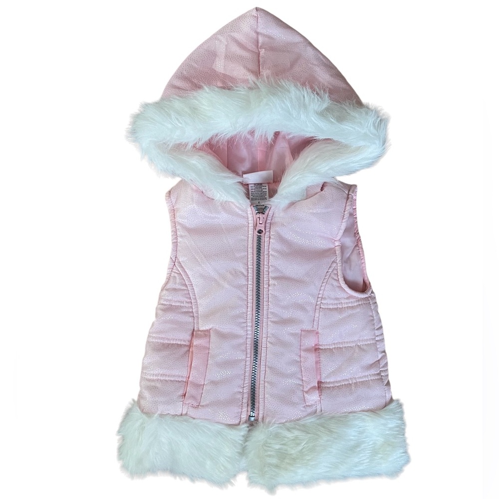 Little lass pink vest. Size 4